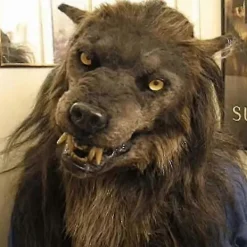 Varulvsmask Självlysande Ögon Rörliga Öron Och Käkar För Halloween Dekor Cosplay Party> Masker