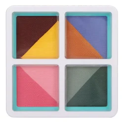 Vattenbaserad Icke-Toxisk Kroppsfärg Palett 8 Färger Matt Ansiktsmålning Pigment för Halloween Cosplay 60g> Smink