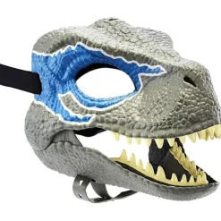 Velociraptor Blue Mask, Flerfärgad (grå) (1st)> Masker