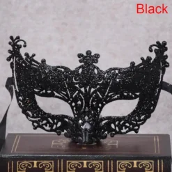 Jettbuying Venedig Sexig Golden Fox Mask Maskeraddräkt Dansmask Tillbehör Black> Masker
