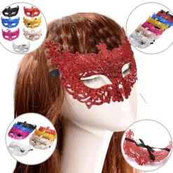 Venedig Sexig Golden Fox Mask Maskeraddräkt Dansmask><noscript><img width=