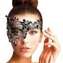 Venetiansk mask för dam, lyckomask, lämplig för maskerader/sexig karnevalsfest/karneval> Masker