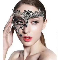 Venetiansk mask för dam, lyckomask, lämplig för maskerader/sexig karnevalsfest/karneval><noscript><img width=