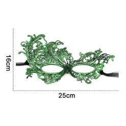 Venetiansk mask, spetsmasker och spets venetianska karnevals masker maskerad (grön)> Masker