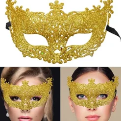 Venetiansk Maskeradmask Halloween Kostym Mardi Gras Cosplay Party Kostymtillbehör Dans Bröllopsmask> Masker