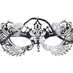 Venetiansk Maskeradmask i Metall med Filigranmönster> Masker