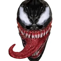 Venom Mask Latex Mask Cosplay Lång Tunga Cosplay Jul Film> Masker