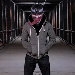 Venom Mask Latex Mask Cosplay Lång Tunga Cosplay Jul Film><noscript><img width=