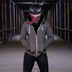 Venom Mask Latex Mask Cosplay Lång Tunga Cosplay Julfilm><noscript><img width=