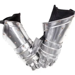 vidaXL Medeltida harneskhandske för LARP stål> Tillbehör