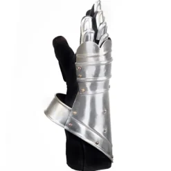 vidaXL Medeltida harneskhandske för LARP stål><noscript><img width=