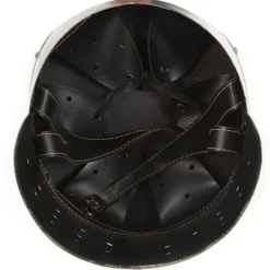 vidaXL Medeltida riddarhjälm för LARP silver stål><noscript><img width=