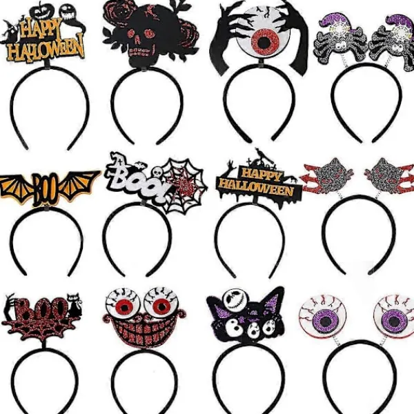 CL Vintage Halloween Ornament 2 st Svarta Inomhus Partydekorationer> Huvudbonader