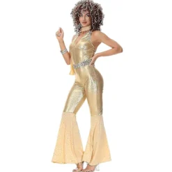 Vintage Rock Disco Kvinnlig Sångerska Halloween Cosplay kostym> Dräkter