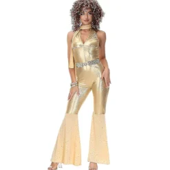 Vintage Rock Disco Kvinnlig Sångare Halloween Cosplay Kostym> Dräkter