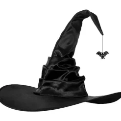 Vintage Ruched Witch Hat: Halloween-tillbehör för alla åldrar> Huvudbonader