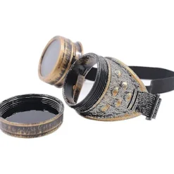 Vintage steampunk glasögon Diamant linser Solförmörkelse glasögon> Tillbehör