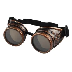 Jettbuying Vintage viktorianska Steampunk Goggles Glasögon Svetsning Gothic Cosp One Size> Tillbehör