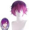 Virtuell värd för vtuber Rainbow Club Uki Violeta cosplay-peruk> Peruker