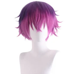 Virtuell värd för vtuber Rainbow Club Uki Violeta cosplay-peruk> Peruker