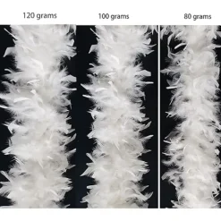 (Vit) 180cm 60g Fjäderboa för DIY-hantverk, festdans, utklädning, Halloween-dekoration><noscript><img width=