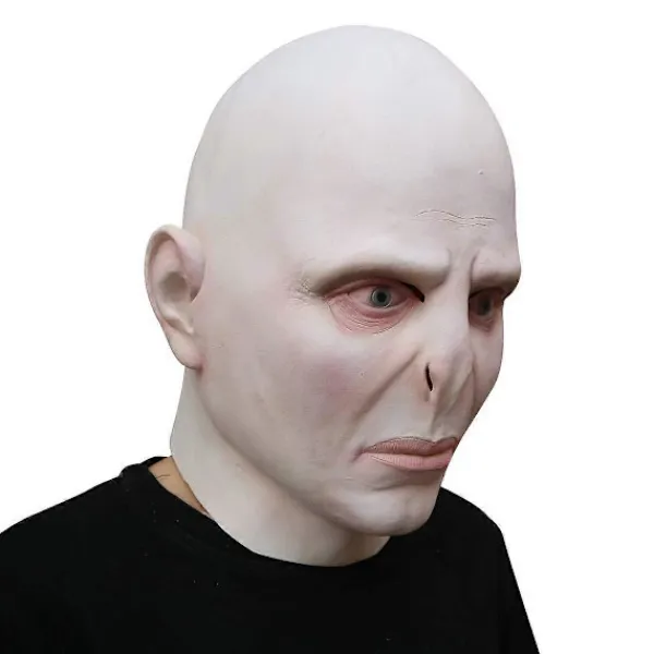 FMYSJ Voldemort Mask Demon Läskig Halloween Mask Realistisk Latex Mask Helmask Cosplay Rekvisita för Vuxna (FMY)> Masker