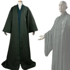 Voldemort Robe Cosplay Kostym Set Vuxen Halloween Kostym Hoodie Cape 3XL-XS8- 1.2> Dräkter