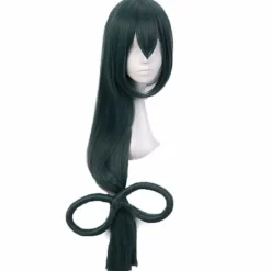 Värmebeständig Syntetisk Peruk för Anime Fans Cosplay Asui Tsuyu--> Peruker