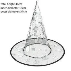 Vuxen Barn Halloween Häxhattar Maskerad Trollkarlshatt Cosplay Kostymtillbehör Halloweenfest Fancy Dress Dekor> Huvudbonader