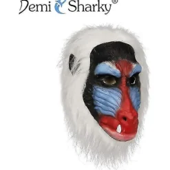 Vuxen Djur Babian Huvudmask, Halloween Djungel Schimpans Gorilla Apa Helhuvud Latex Mask Rekvisita För Kostymfest Cosplay-XS><noscript><img width=