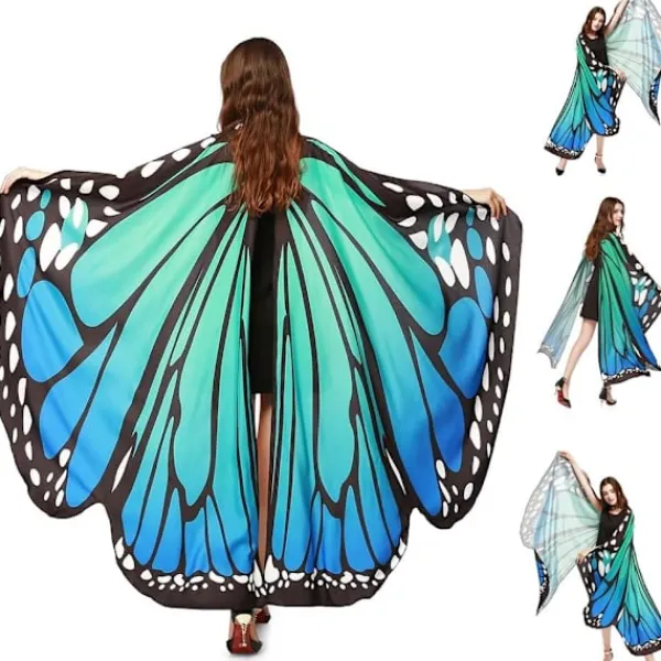Vuxen Fjärilsvingar Cape 168 x 140cm Vuxen Fjärilsdräkt i> Tillbehör