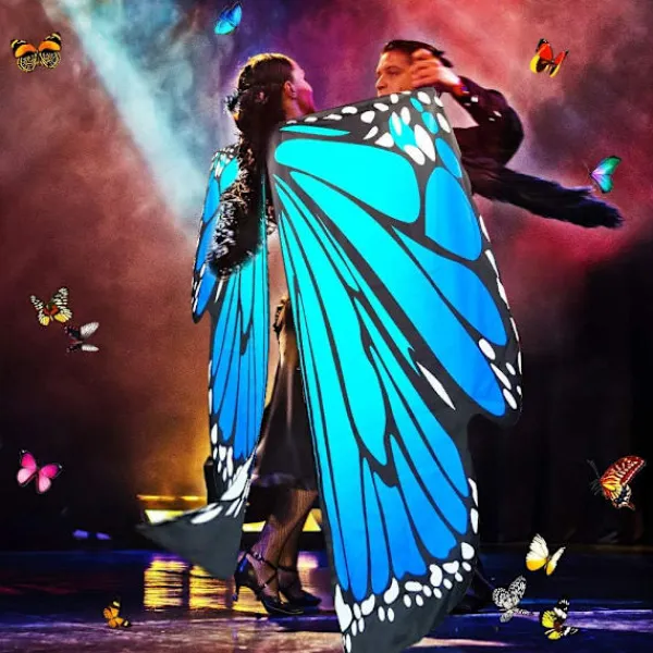 Vuxen Fjärilsvingar Cape 168 x 140cm Vuxen Fjärilsdräkt i> Tillbehör