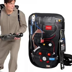 Vuxen Ghostbusters Halloween-kostym, Deluxe Ghostbusters Jumpsuit för Män, Ghostbusters Proton Pack> Tillbehör