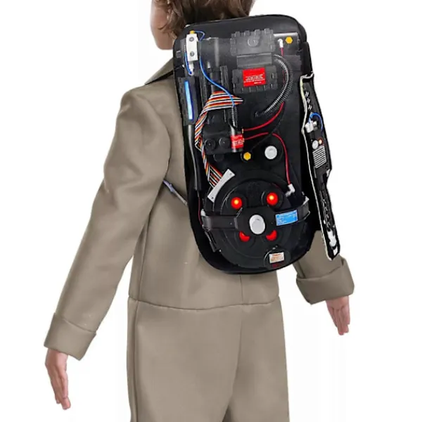 Vuxen Ghostbusters Halloween-kostym, Deluxe Ghostbusters Jumpsuit för Män, Ghostbusters Proton Pack> Tillbehör