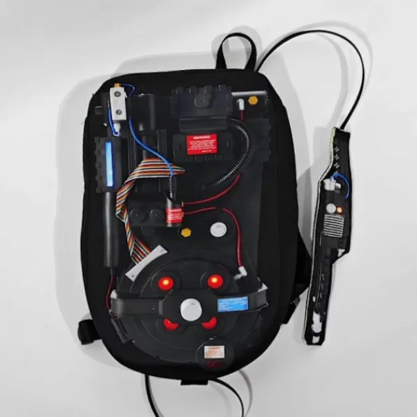 Vuxen Ghostbusters Halloween-kostym, Deluxe Ghostbusters Jumpsuit för Män, Ghostbusters Proton Pack> Tillbehör
