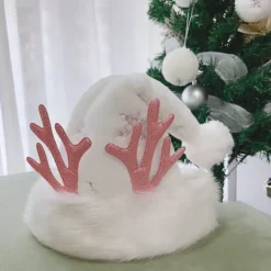 WAIDFU Vuxen Glitter Snöflinga Broderad Jultomtehatt> Huvudbonader