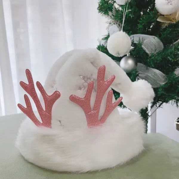 WAIDFU Vuxen Glitter Snöflinga Broderad Jultomtehatt> Huvudbonader