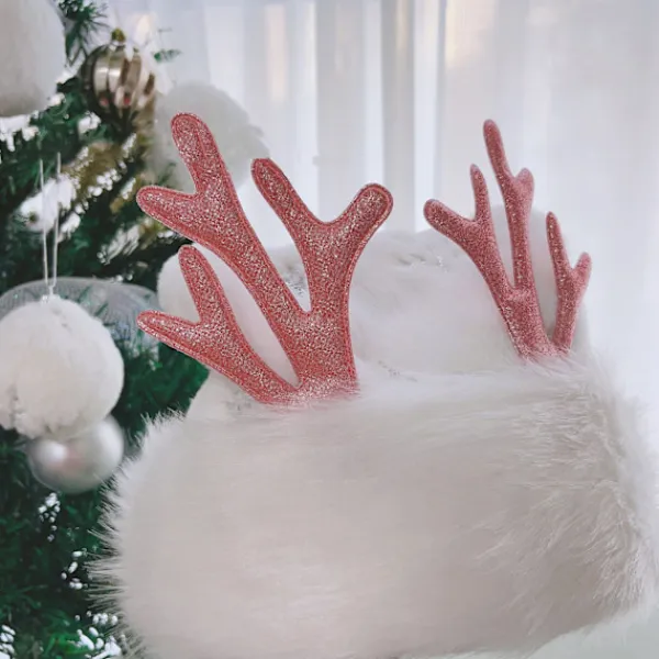 WAIDFU Vuxen Glitter Snöflinga Broderad Jultomtehatt> Huvudbonader