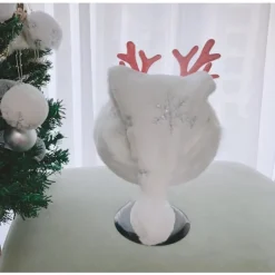 WAIDFU Vuxen Glitter Snöflinga Broderad Jultomtehatt><noscript><img width=