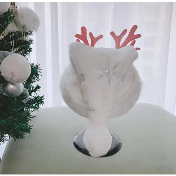 WAIDFU Vuxen Glitter Snöflinga Broderad Jultomtehatt> Huvudbonader