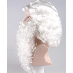 Vuxen jultomte peruk och skägg, en one size jullovskostym> Tillbehör