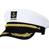 Vuxen Kapten Hatt Yachting Båt Sjöman Amiral Kostym Vit, One Size[JUN]> Huvudbonader