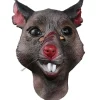 Vuxen Ny Mutant Råtta Huvud Djur Maskerad Mask Splinter Halloween Mus Mask Brun> Masker