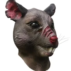 Vuxen Ny Mutant Råtta Huvud Djur Maskerad Mask Splinter Halloween Mus Mask Brun><noscript><img width=
