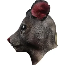 Vuxen Ny Mutant Råtta Huvud Djurdräkt Ansikte Splinter Halloween Mus Mask Brun> Masker
