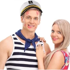 GIFT OF G Vuxen Sjömanshatt Justerbar Kaptenshatt Cosplay Sjöman Skepp Båt Kaptenshatt för Sjöman Marin Flottans Amiral><noscript><img width=