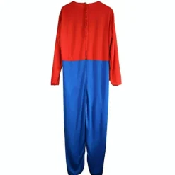 Vuxen Super Mario och Luigi Maskeraddräkt Rörmokare Bröder Halloween Kostym S><noscript><img width=