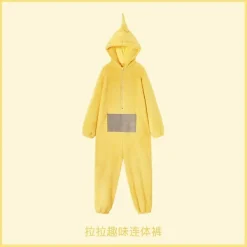 2024-vuxen Teletubbies Kostym Rolig Tinky Winky Onesies Po Lala Dipsy Cosplay Pyjamas Halloween Jul Sovkläder Jumpsuit S XL><noscript><img width=