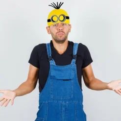 Vuxna Barn Cosplay Minions Kostym Hatt Handskar Glasögon Maskerad Jul B Set (Overall+Hatt+Glasögon+Handskar ) B Set (Jumpsuit+Hat+Glasses+Gloves )-FM- B Set (Jumpsuit+Hat+Glasses+Gloves ) | Fyndiq><noscript><img width=