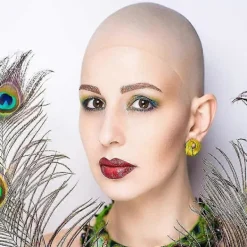 Vuxna Tonåringar Flintskalliga Mössor Smink Latex Flintskalligt Huvud Peruk Mössa Kostymtillbehör> Smink